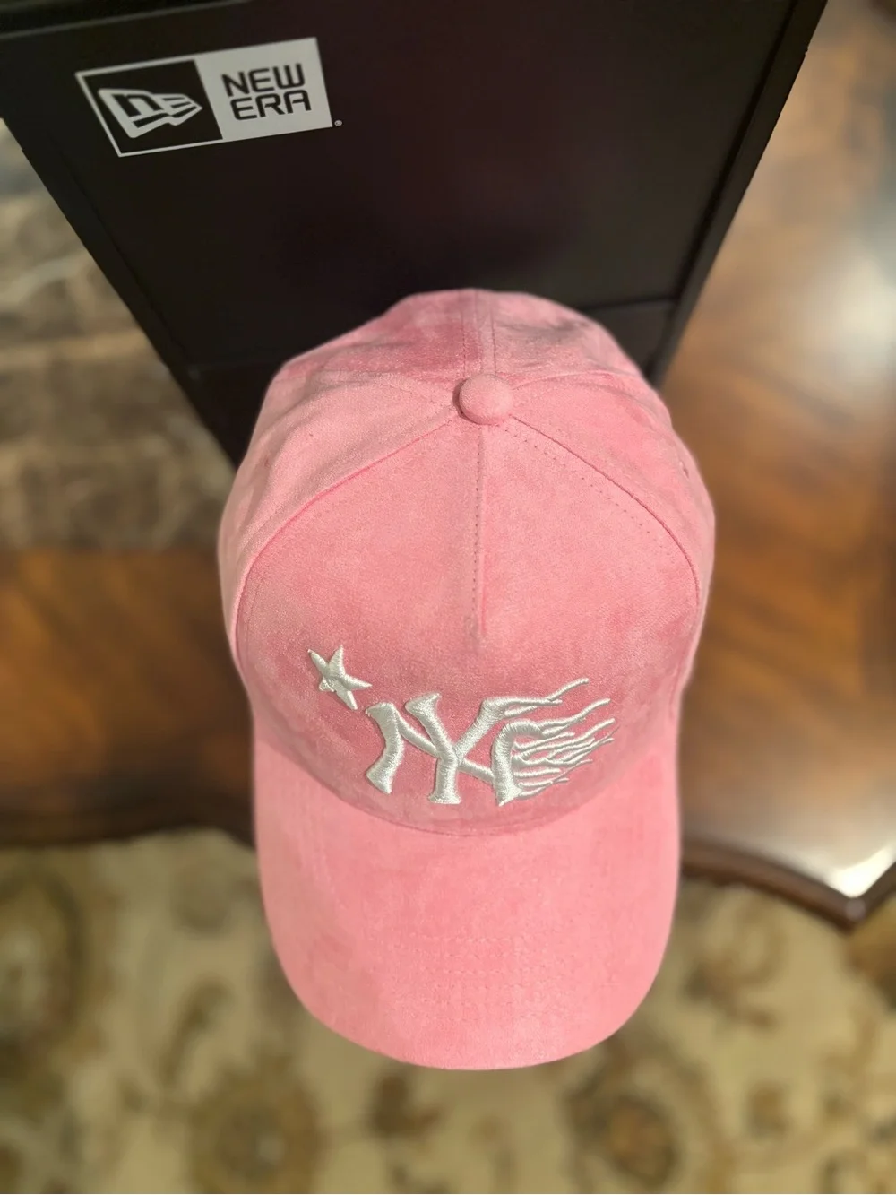 New York Yankees All Pink Suede SnapBack Hat
